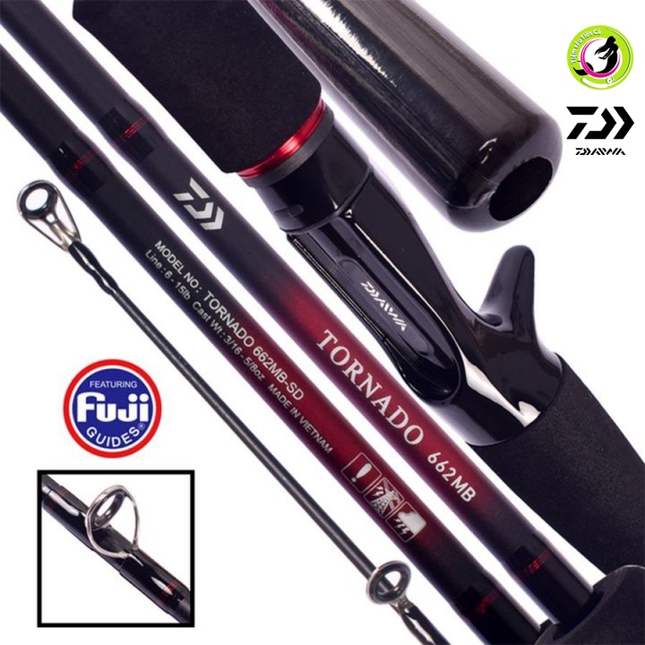 DAIWA TORNADO |  Cần lure chính hãng Daiwa  | Khoen Fuji O-Ring, đầu bu chống xoắn
