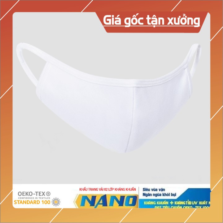 Khẩu trang vải giá rẻ ?FREE SHIP? Khẩu Trang Vải Kháng Khuẩn Tái sử dụng nhiều lần