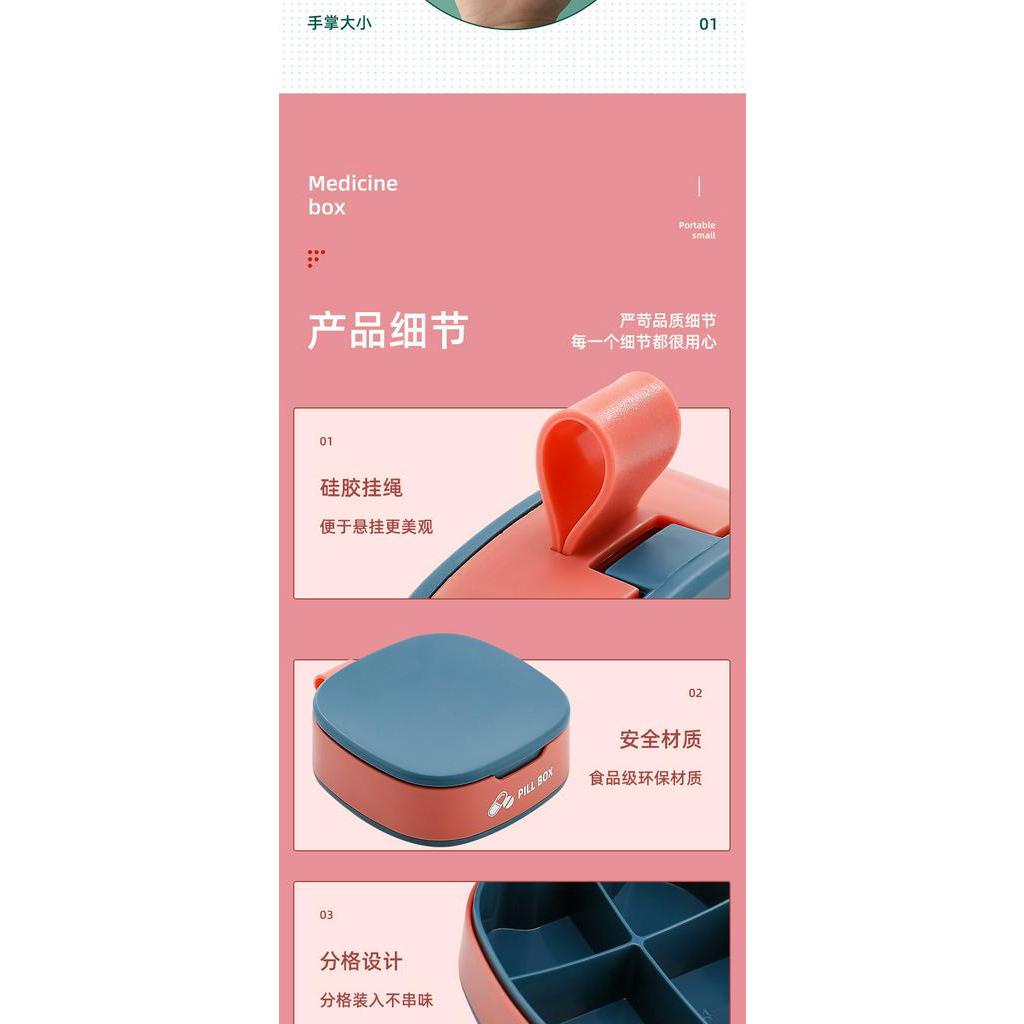 Hộp có nắp nhỏ xinh đựng thuốc uống tiện lợi
