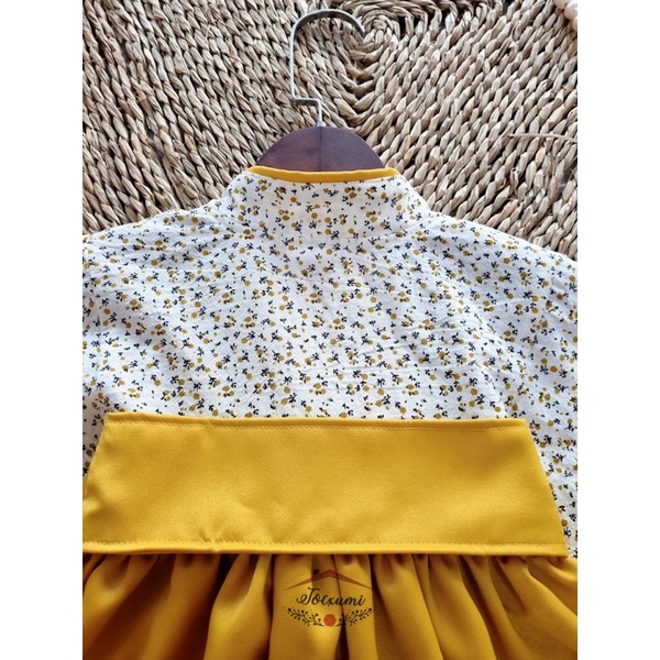 [THIẾT KẾ] KIMONO HOA VÀNG CÁCH TÂN CHO BÉ YÊU [HÀNG ĐẸP]