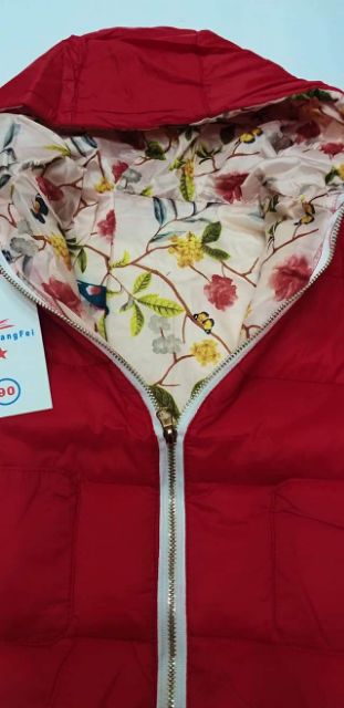 Áo Phao Đỏ Bé Gái mềm nhẹ