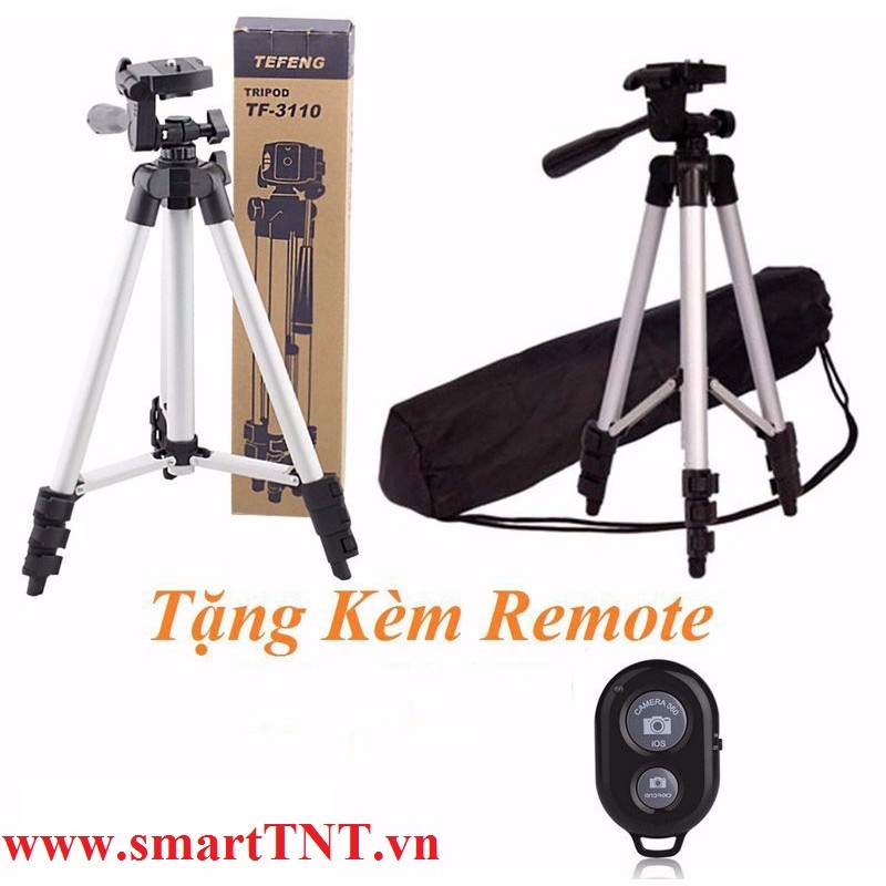 Chân Đế Chụp Hình Tripod tặng kèm giá đỡ và điều khiển