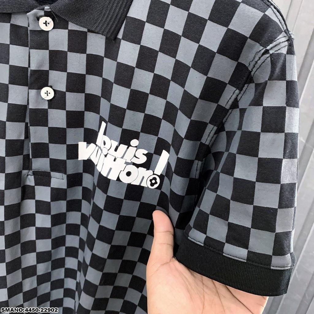 Áo polo nam LV hàng cao cấp , áo thun nam chất cotton  form chuẩn dáng