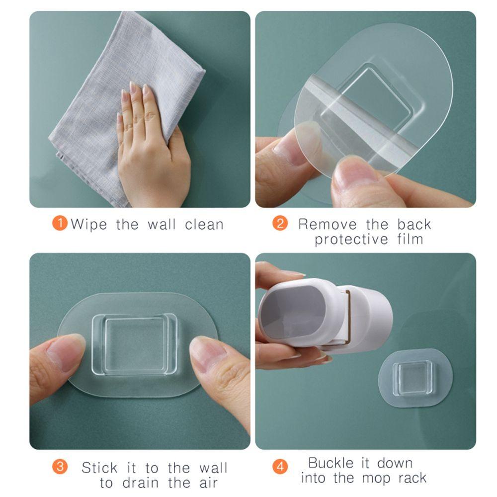 Giá Đỡ Cây Lau Nhà Chống Trượt Tiết Kiệm Không Gian Tiện Dụng Cho Nhà Bếp / Phòng Tắm