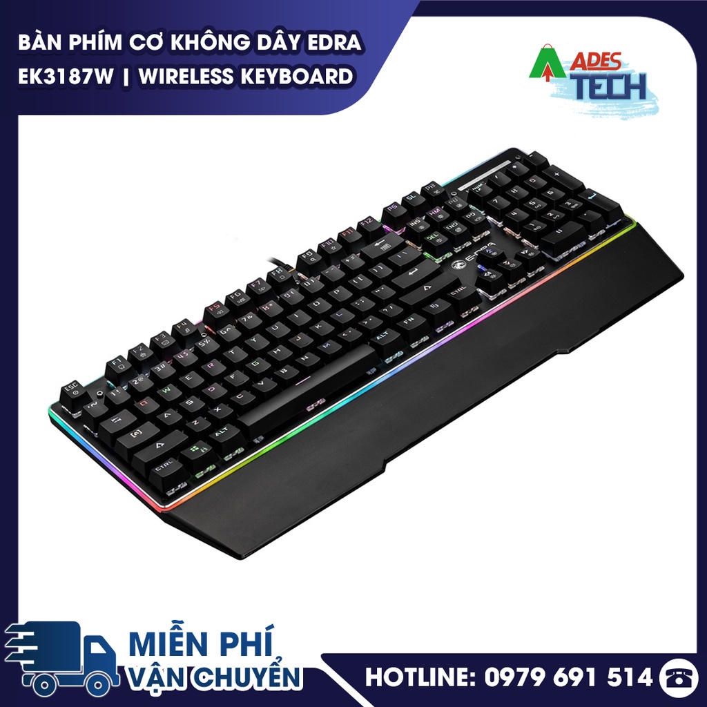 Bàn phím quang cơ Gaming EDRA EK308 RGB Plus - Bảo hành 24 tháng