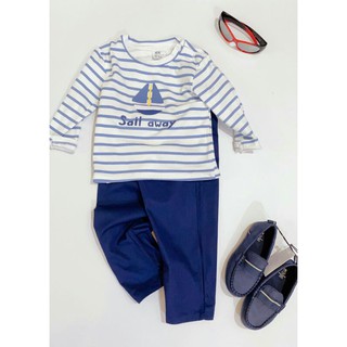 [H&M] Bộ nỉ da cá Hm cho bé trai