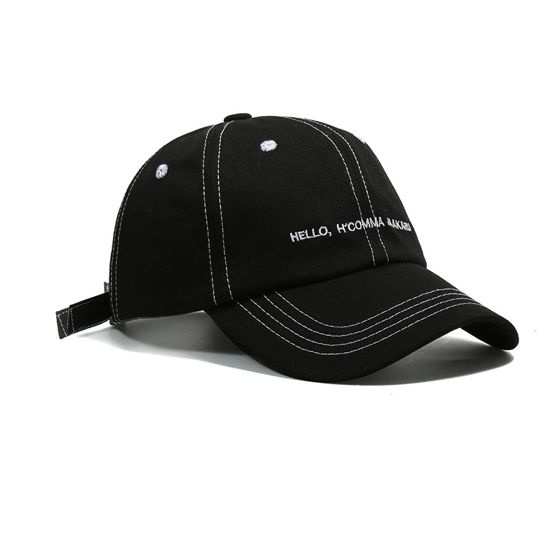 Mũ lưỡi trai LINJW thêu chữ phong cách thời trang thể thao 2020