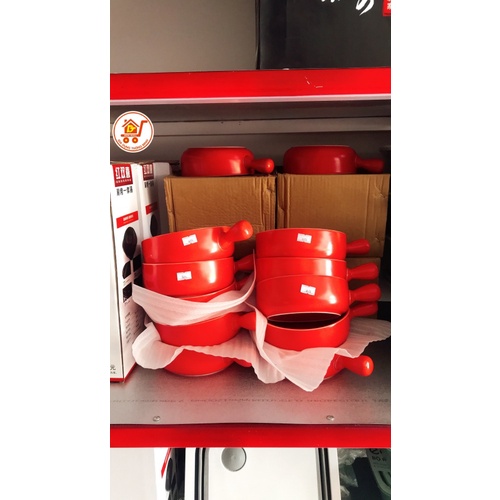 Bát sứ , chảo nướng có tay cầm phong cách Hàn Quốc 21cm 360ml
