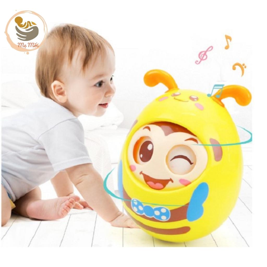 Lật Đật Hình Ong Đáng Yêu Chớp Mắt Phát Nhạc Cho Bé Phát Triển Đầu Đời, Đồ CHơi Sơ Sinh Shop Mẹ Mốc