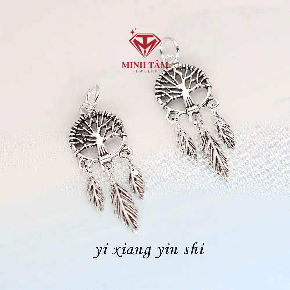 Charm rơi cây gia đình bạc Thái S925