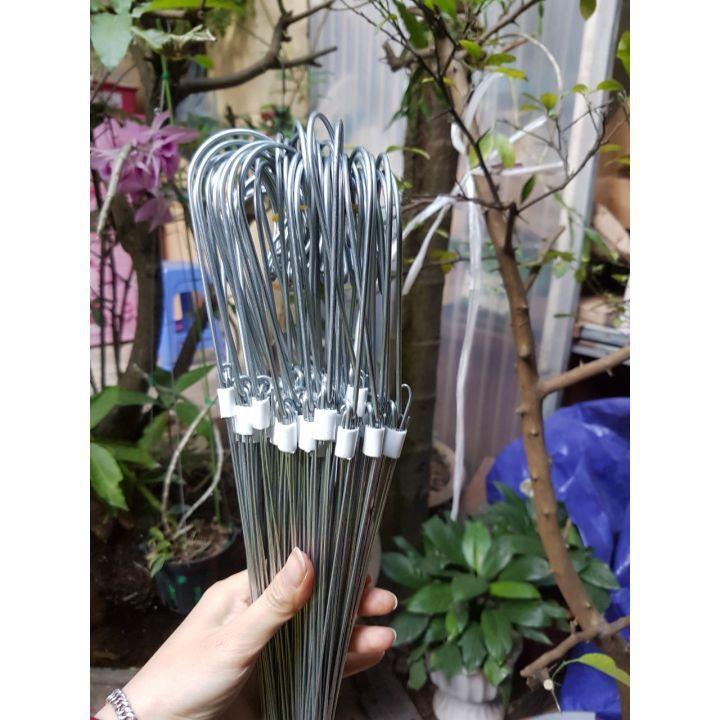(sỉ giá tốt) Móc kẽm treo lan 80cm