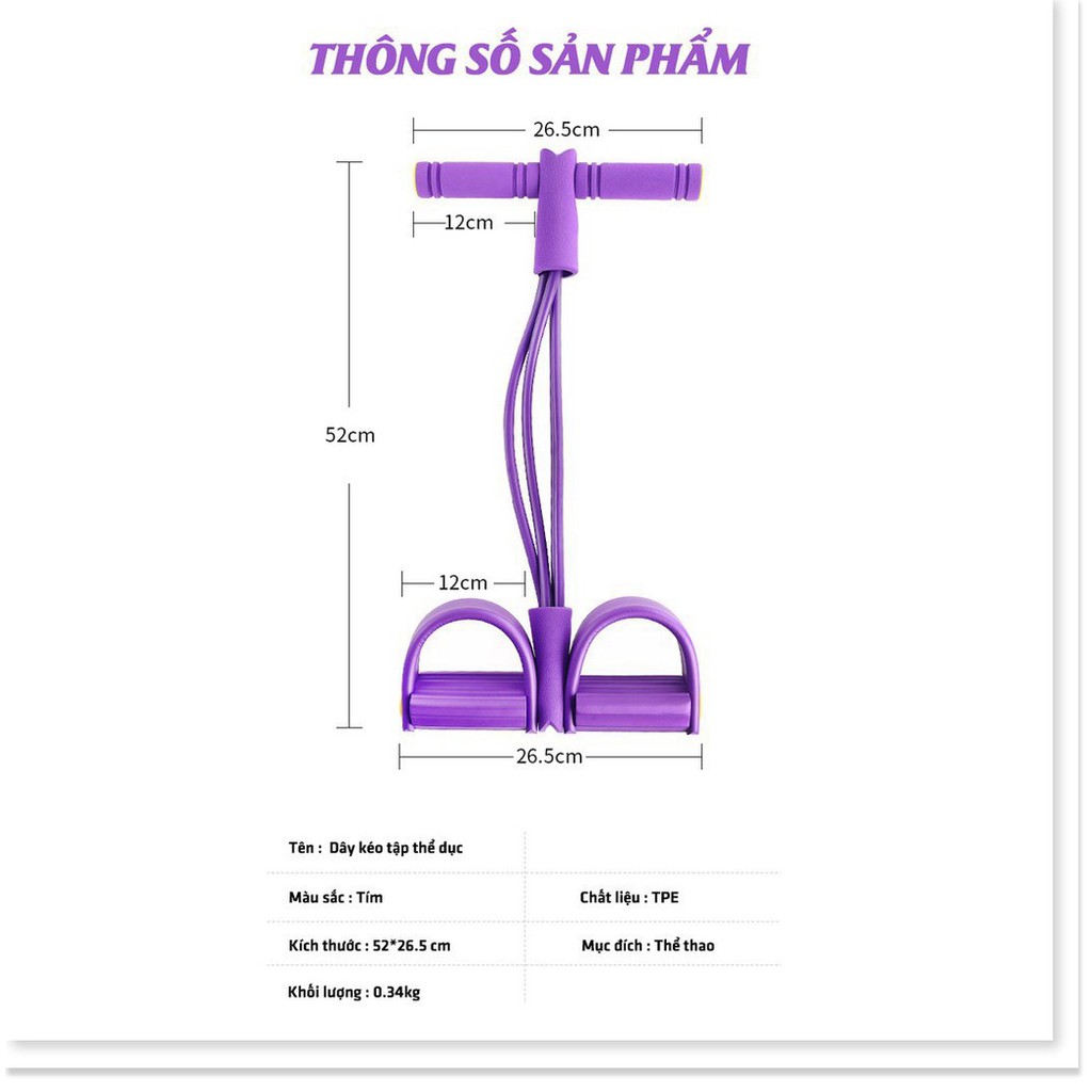 [HOT HIT 2020] - Dây Kéo Tập Thể Dục Đánh Tan Mỡ Bụng Mỗi Ngày - Dụng Cụ Thể Dục Tiện Lợi Trong Nhà - GD179A