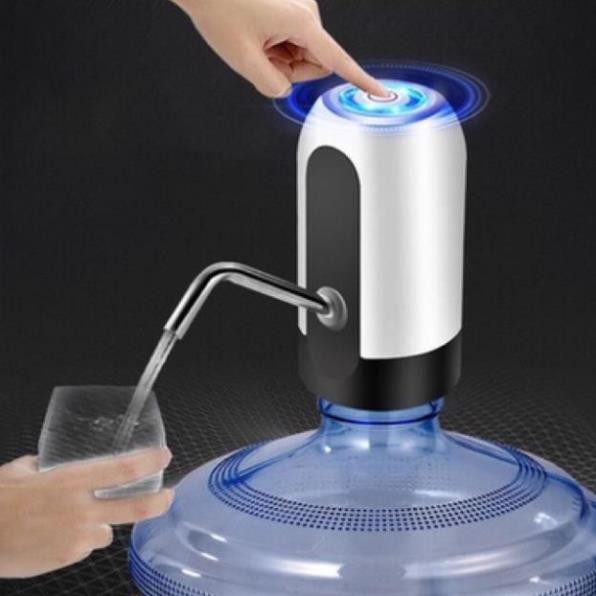 Máy bơm nước tự động đóng chai, lấy rượu, bơm bình nước siêu tiện lợi cao cấp, có led, pin sạc 1 lần dùng cả tháng