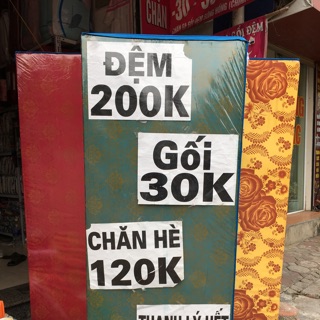 Đệm mút xốp PE siêu nhẹ sinh viên 1m x 1m9 x 5 cm ; 7 cm ; 9 cm