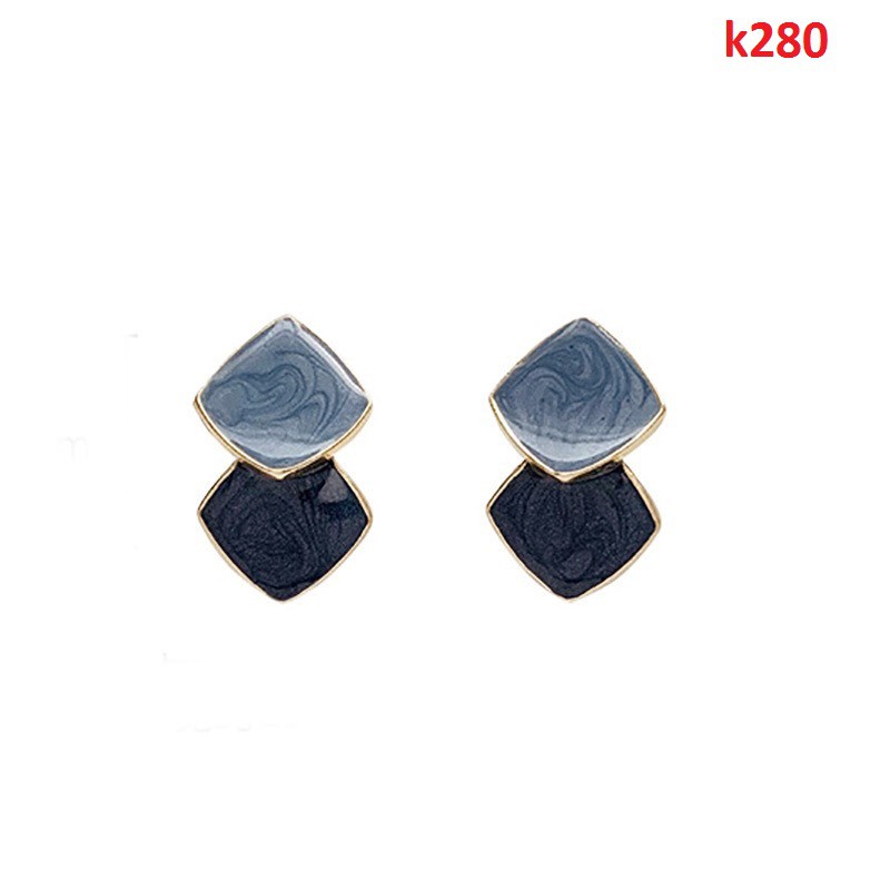 Khuyên tai nữ đá hình học cá tính k280 Mayconner