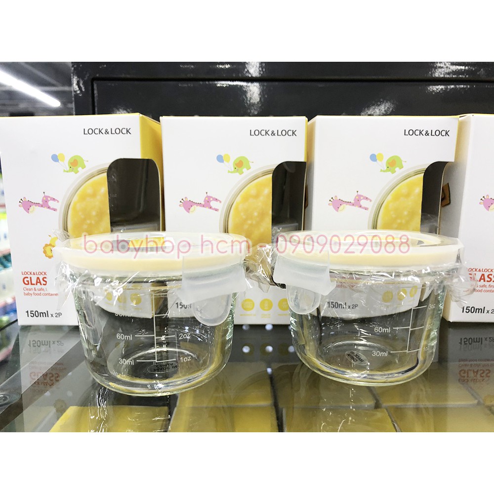Hộp thủy tinh chia vạch Lock&Lock đựng thức ăn cho bé LLG508 LLG820 LLG510 - TRUCANHSG