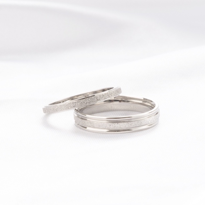 Nhẫn cặp đôi CDE Milgrain Silver Ring CDE8003SV & CDE8004SV