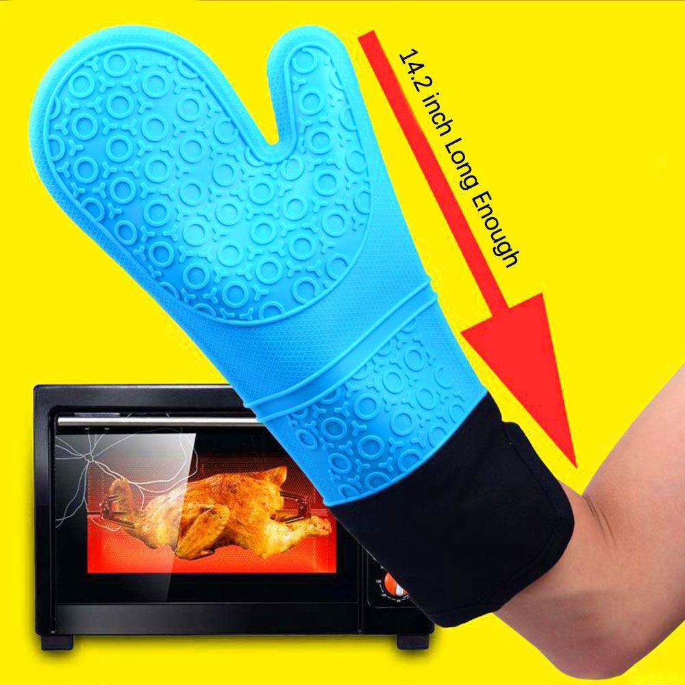 Găng Tay Nướng Bbq Dày Dặn Chống Trượt Cách Nhiệt Tiện Dụng