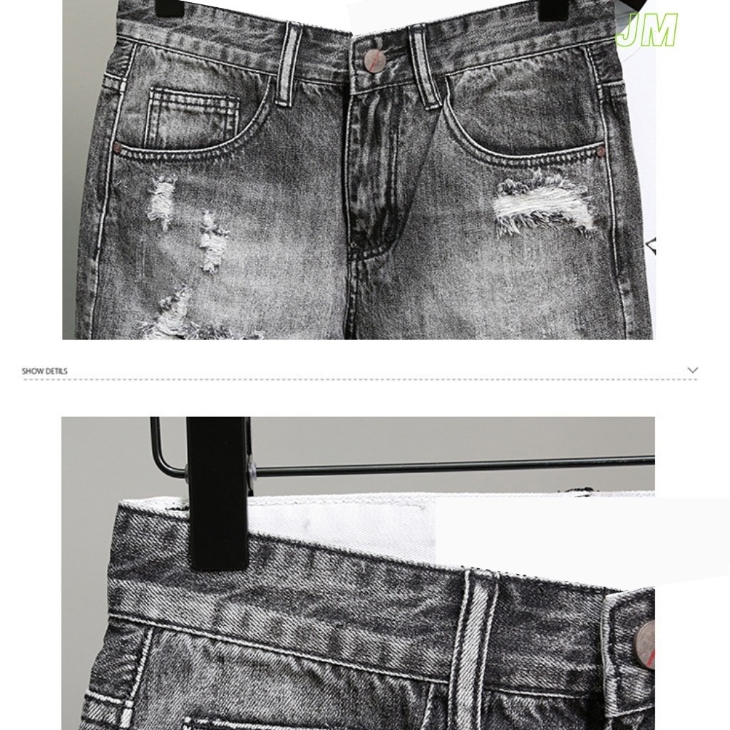 Quần Short Nam VNXK SH256JM Short Jean Nam Xám Họa Tiết mẫu hót trẻ trung (44-70KG) | BigBuy360 - bigbuy360.vn