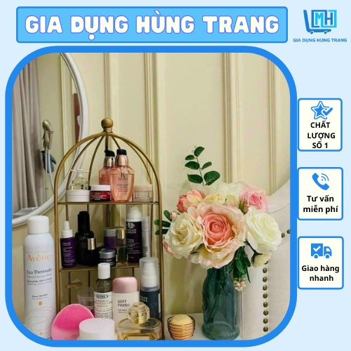 Kệ lồng chim độc đáo trang trí bàn trang điểm