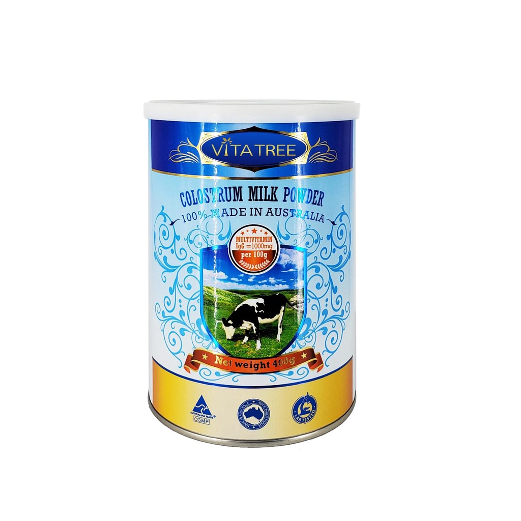 Sữa bò non Úc TĂNG ĐỀ KHÁNG + BỔ SUNG DƯỠNG CHẤT Vitatree Clostrum Milk Powder 400gram