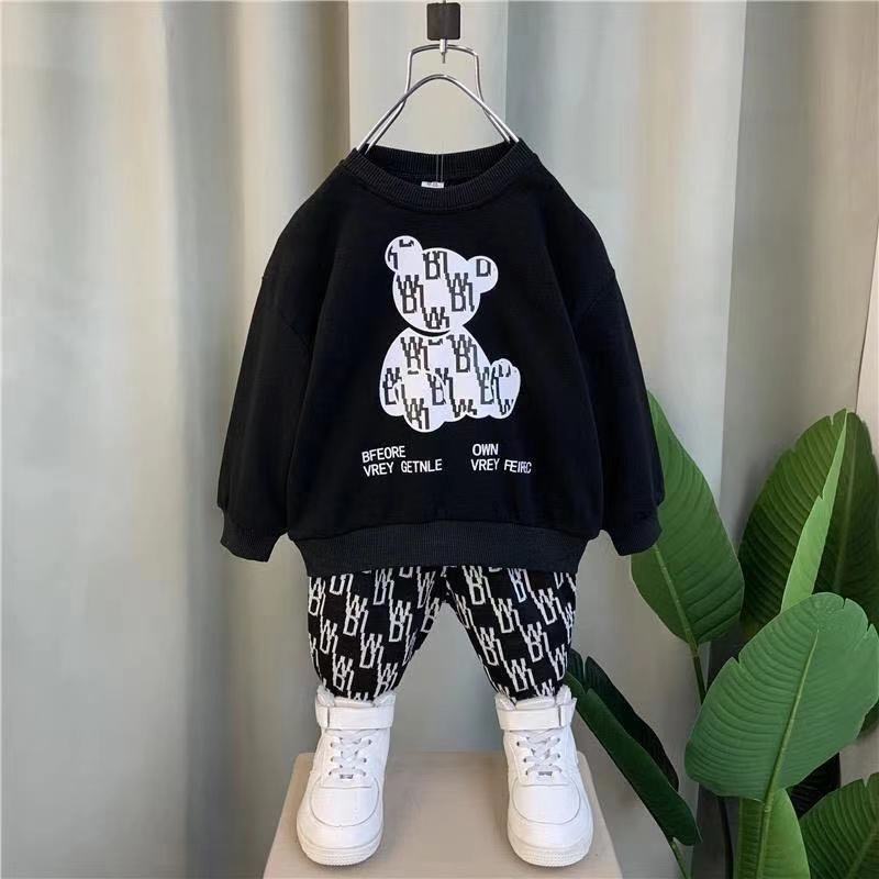 Bộ Quần Áo Sweater Dài Tay Thời Trang Xuân Thu 2021 Cho Bé