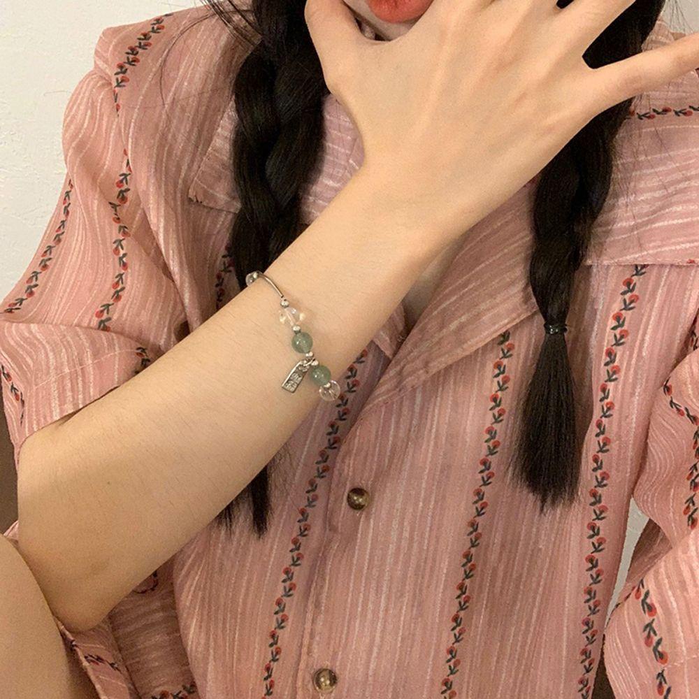 Vòng Tay Chuỗi Hạt Mắt Mèo Phong Cách Nhật Bản Sang Trọng Cho Nữ|Trang Sức Thời Trang