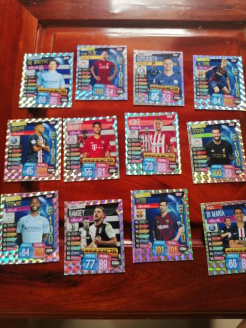 Thẻ cầu thủ poca Match attax 2019/20 thiết kế in theo yêu cầu