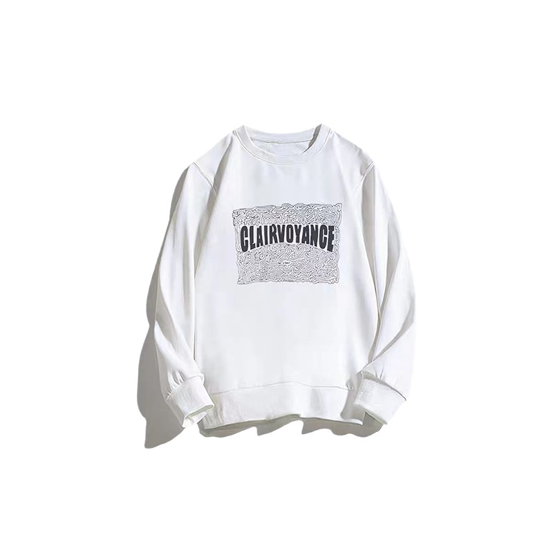 【ZHELIHANGFEI】Áo Thun Tay Dài Form Rộng Họa Tiết In Theo Phong Cách Retro Dễ Phối Đồ