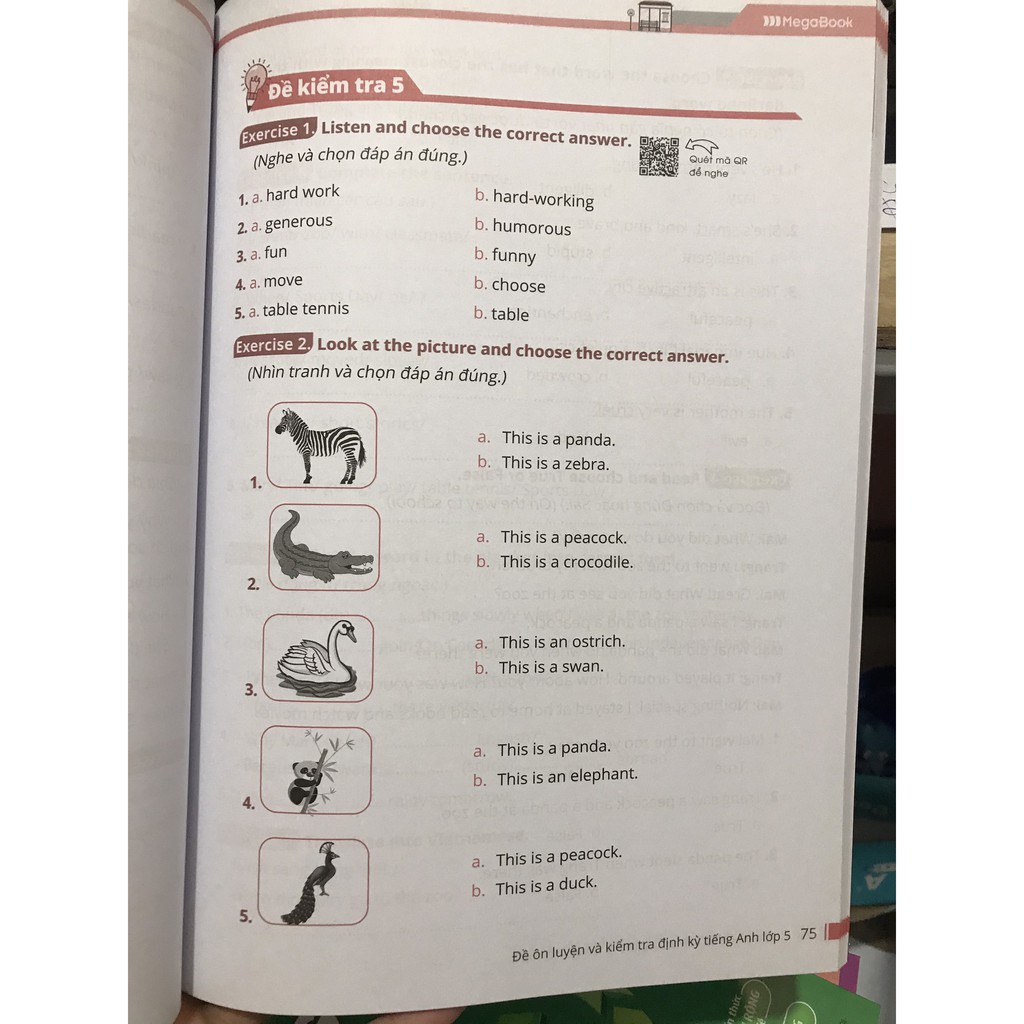 Sách - Đề ôn luyện và kiểm tra định kỳ tiếng anh lớp 5 ( theo chương trình mới)