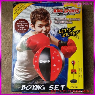Bộ đồ chơi đấm bốc cho bé Boxing Set (có găng tay, trụ đỡ, giá đỡ)