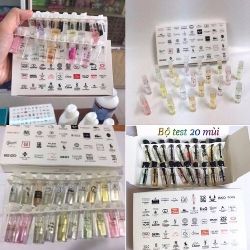 Bộ Test Nước Hoa mini 20 mùi