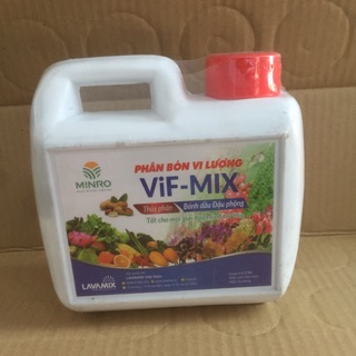 Phân bón vi lượng VIF -MIX thủy phân bánh dầu đậu phộng 1 lít