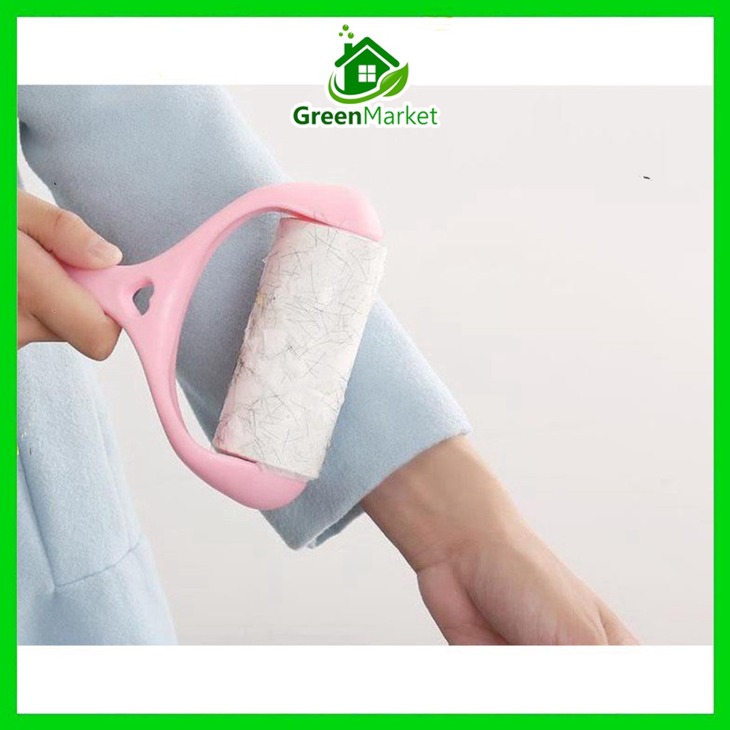Cây Lăn Bụi Quần Áo, Lông Chó Mèo Tặng Kèm 2 Cuộn Lăn Siêu Tiện Lợi