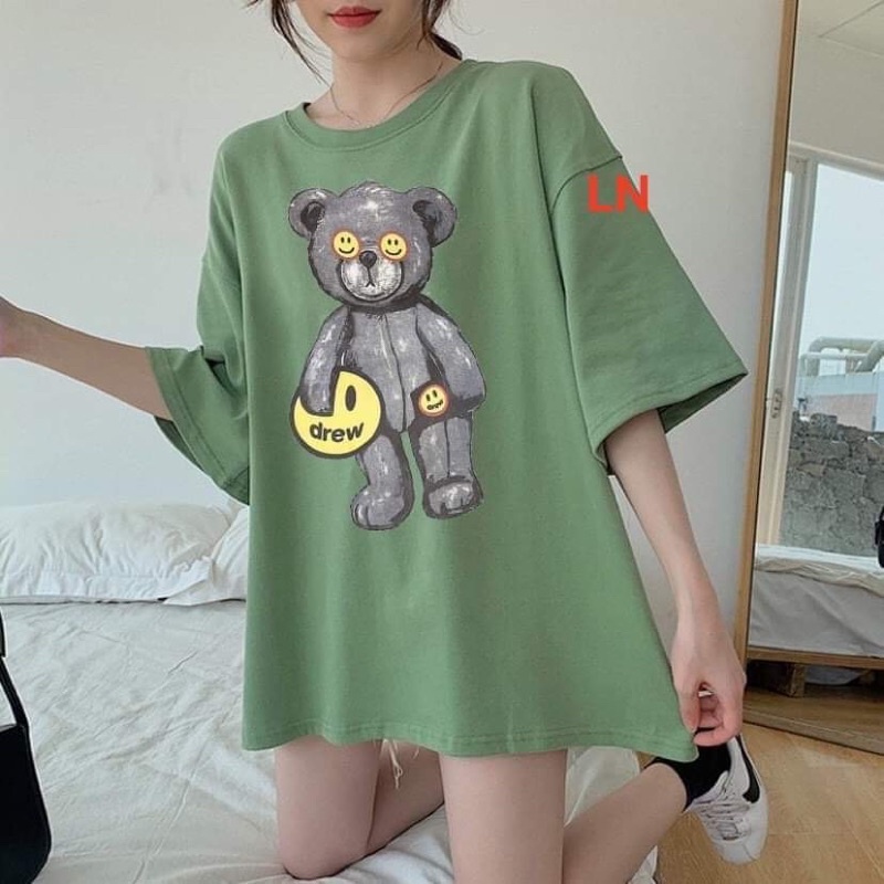 Áo phông gấu cầm bóng DREW LN11