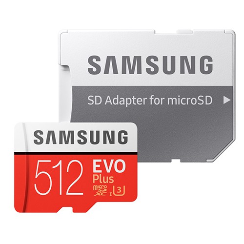 Thẻ nhớ MicroSDXC Samsung EVO Plus 512GB U3 4K - W90MB-R100MB With Adapter | WebRaoVat - webraovat.net.vn