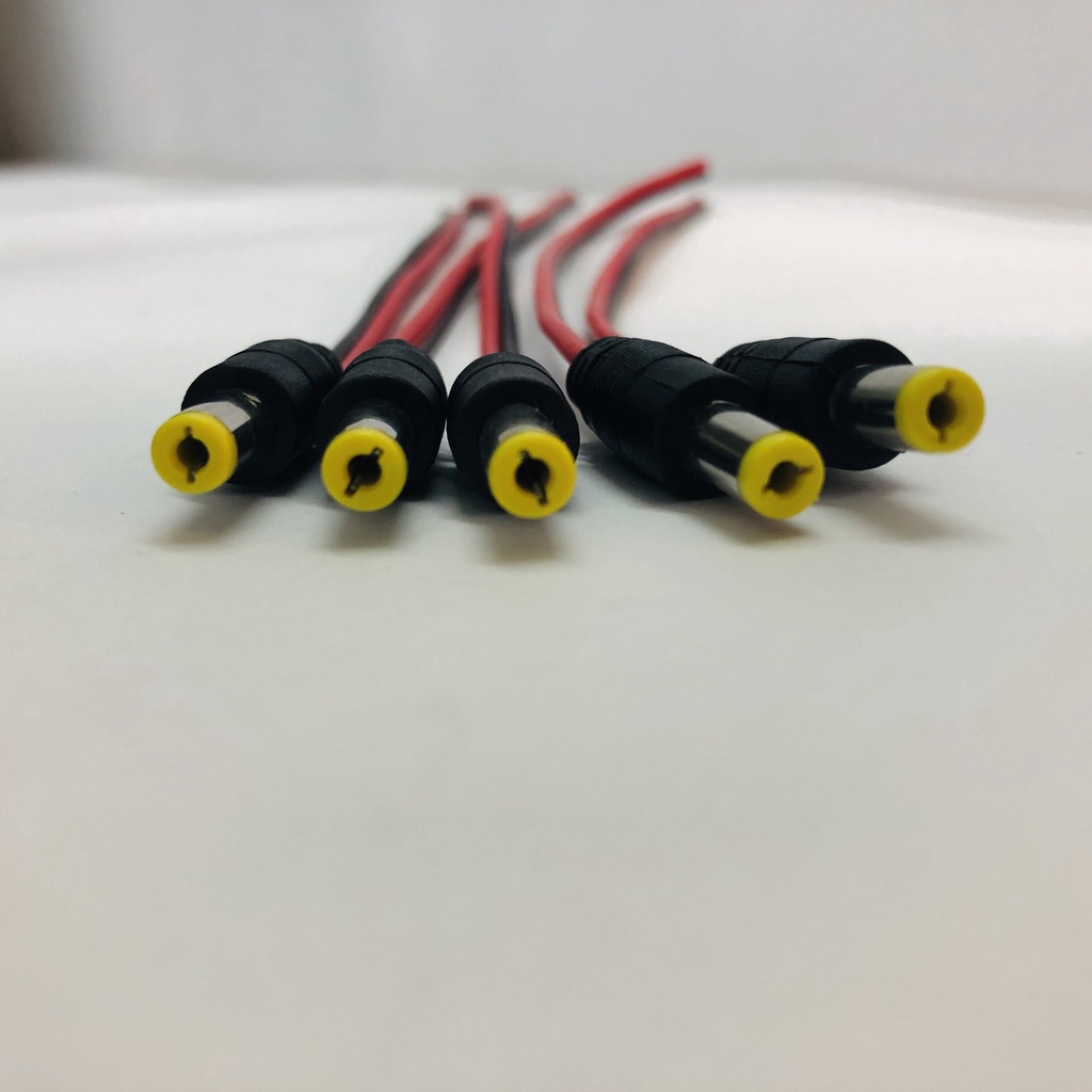 Dây nguồn DC, jack dc đỏ đen chuyên dùng cho camera và các thiết bị điện