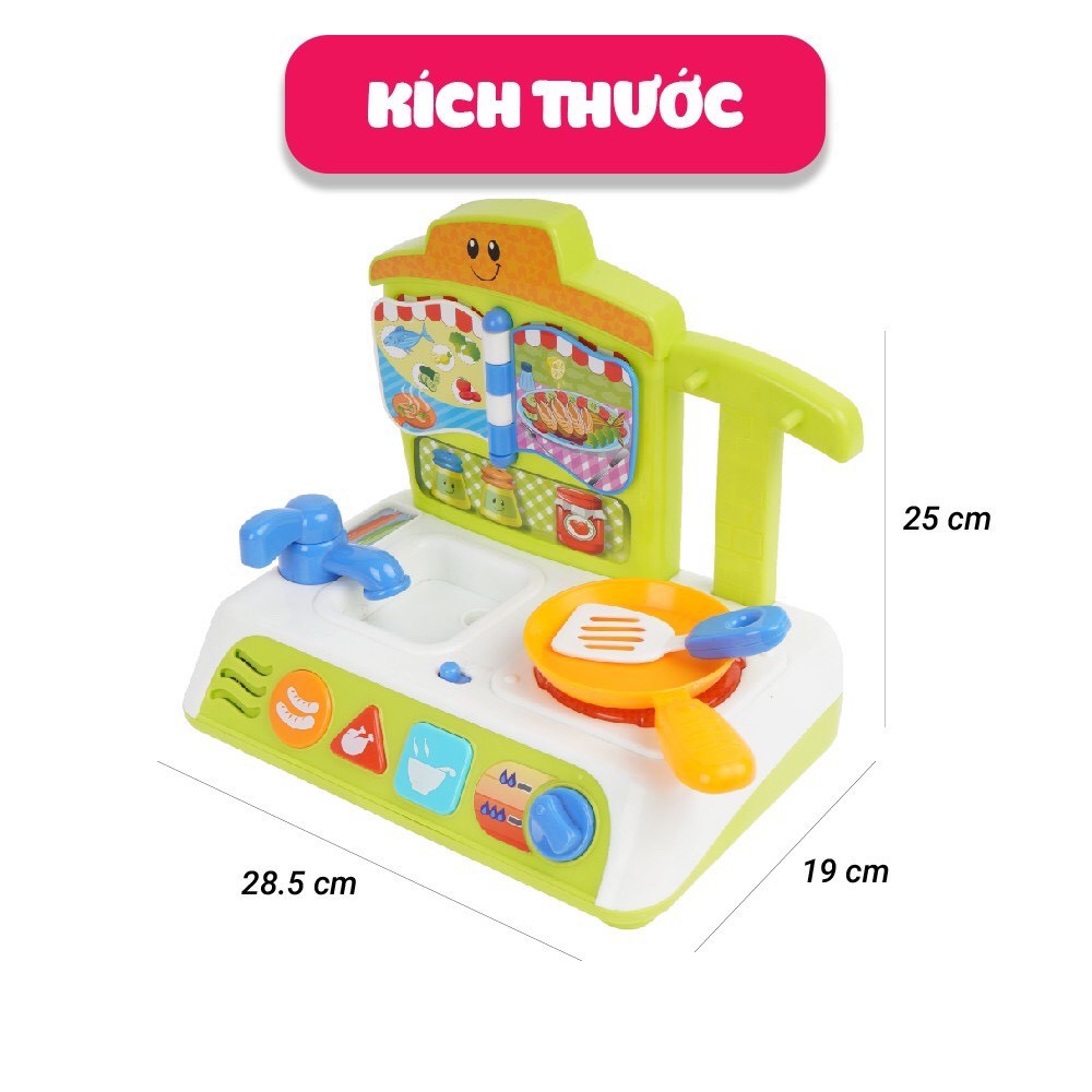 FREE SHIP !!! Bộ nhà bếp có đèn nhạc Winfun 0755