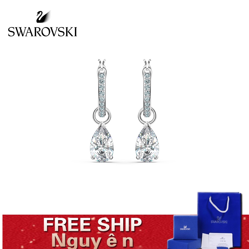 FREE SHIP Bông Tai Cá Tính Nữ Swarovski ATTRACT Tư thế thông minh có thể tháo rời Earrings Crystal FASHION Trang sức trang sức đeo THỜI TRANG