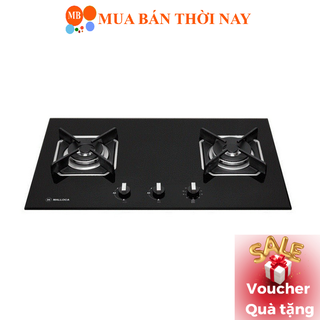 Bếp gas âm Malloca AS 9602B, bếp ga âm 2 bếp nấu, bếp gas có hẹn giờ, bếp ga mặt kính cường lực