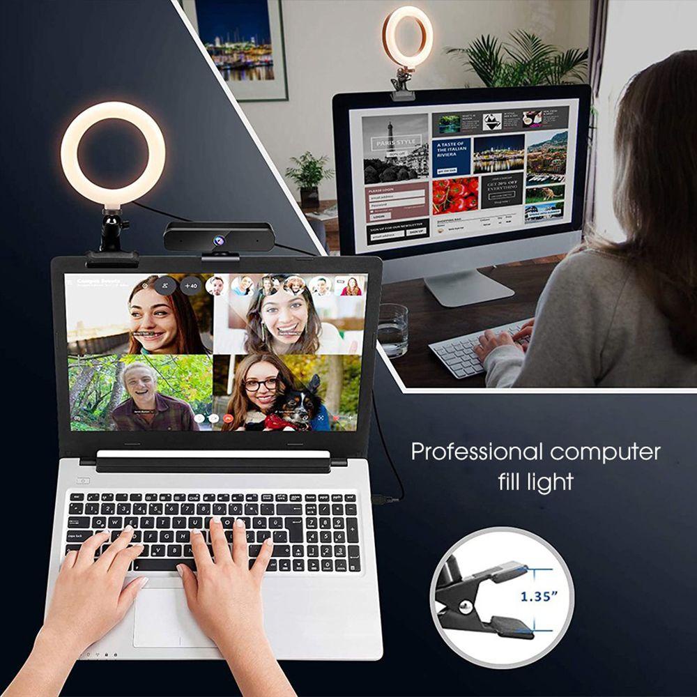 Vòng Đèn LED 6 inch 3 Chế Độ Hỗ Trợ Live Stream