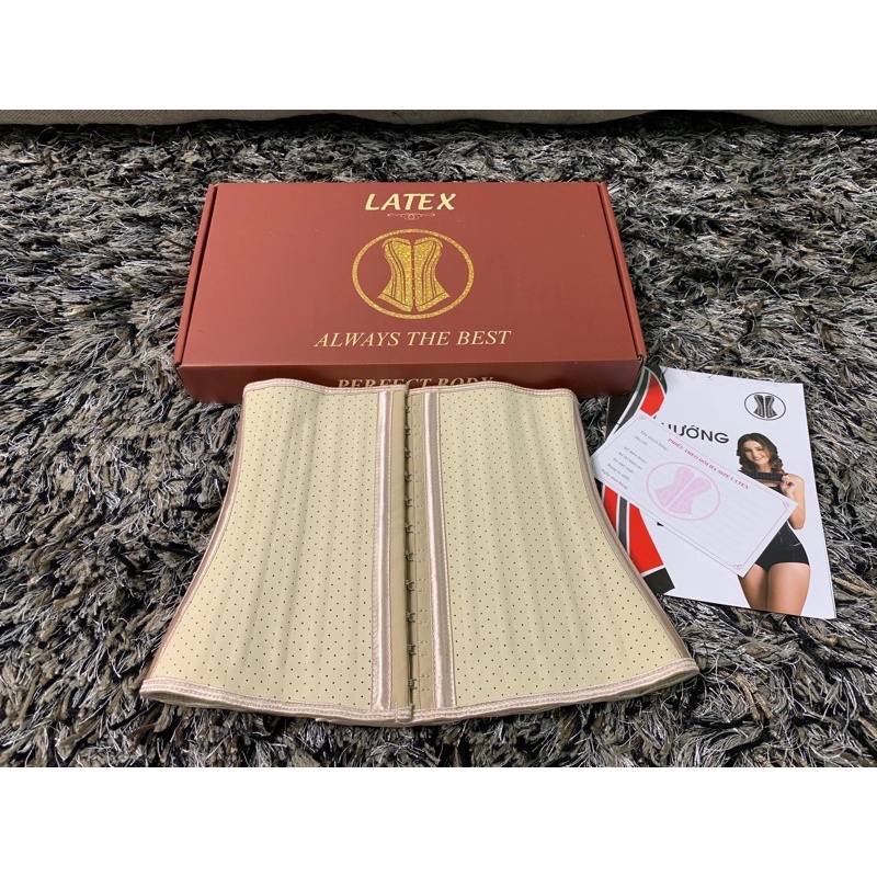 Đai latex 25 xương dài 24 cm nhập khẩu hy lạp ( tặng kèm thanh nới )