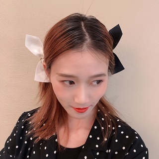 Cặp kẹp tóc hình nơ ngọt ngào phong cách Hàn Quốc