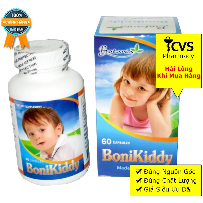 Bonikiddy - Viên Uống Nâng Cao Sức Đề Kháng Cho Trẻ (Hộp 60 Viên)