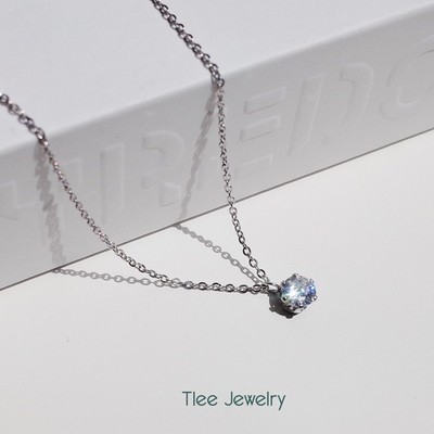 Dây chuyền bạc nữ TLEE mẫu Stone Princess TLEE JEWELRY D0211