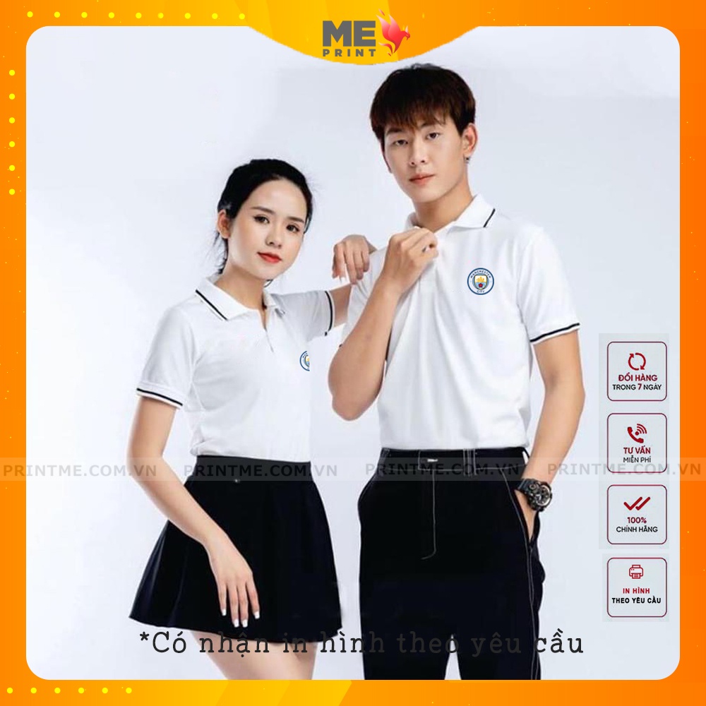 Áo polo nam in logo các CLB Champions League, chất lascote dày dặn co dãn 4 chiều unisex phù hợp cho thời trang nam nữ