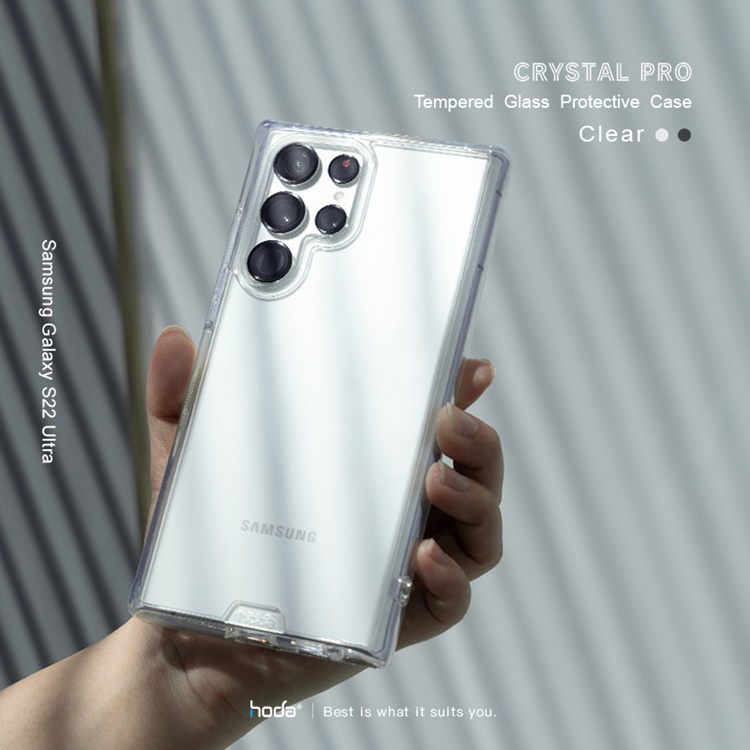 Ốp chống sốc Hoda Crystal chính hãng Galaxy S23 Ultra / S22 Ultra:
