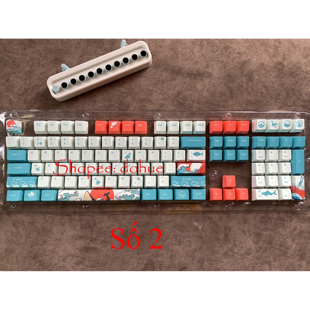 [Mã SKAMA8 giảm 8% đơn 300K] Keycap PBT cao cấp in dyesub 5 mặt, mẫu cực hot 108 nút