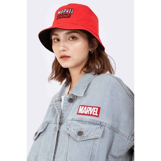 Áo Khoác BOO jeans nữ đính patch Marvel