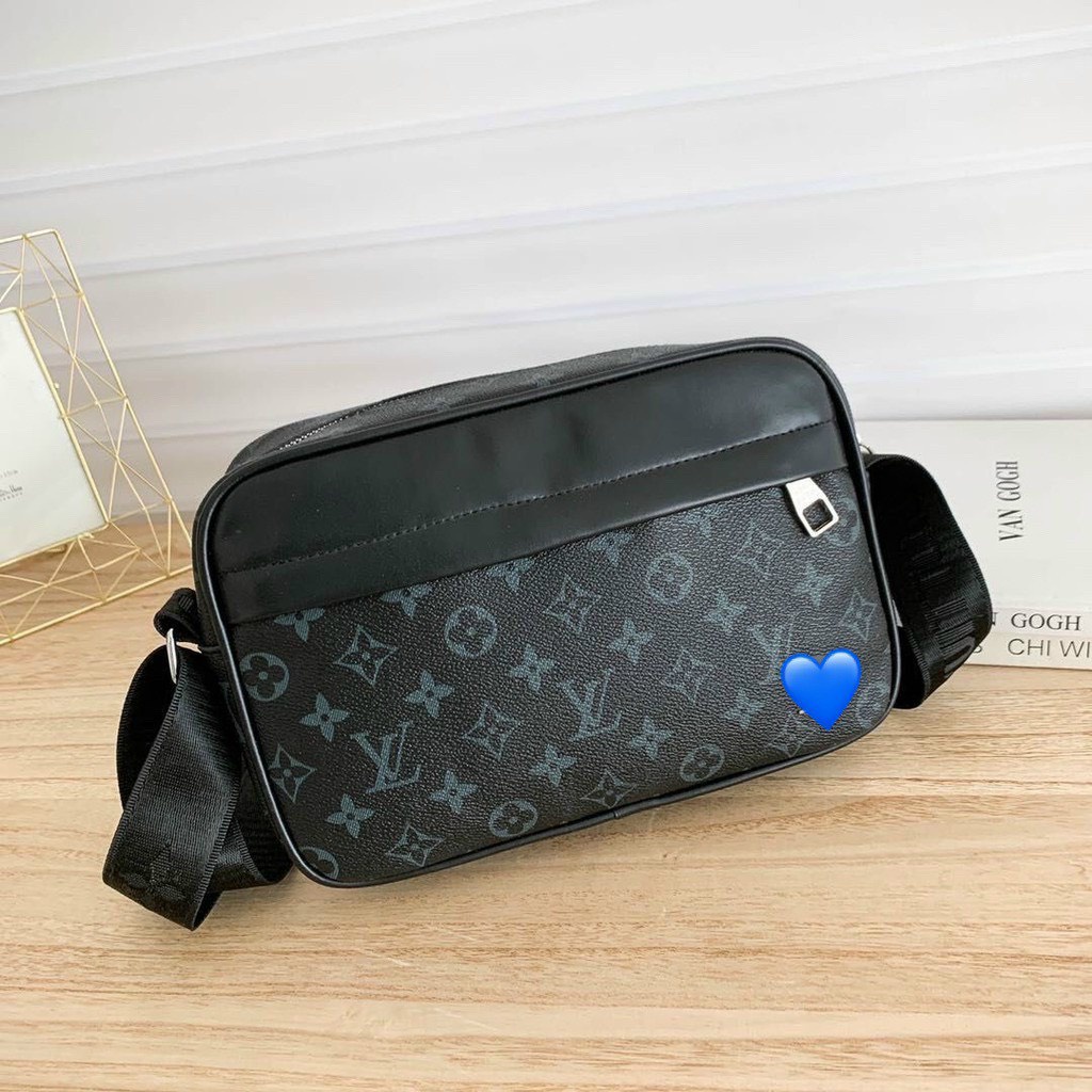 Túi đeo chéo nam dáng hộp size 23cm